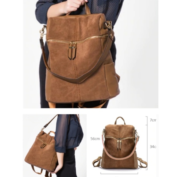 Purse Candy Boutique Handbags - S O F I A Nubuck Backpack